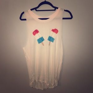 Pink Summer Tee with Popsicles